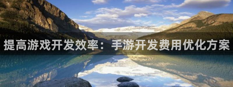 庄闲和游戏玩法：提高游戏开发效率：手游开发费用优化方案